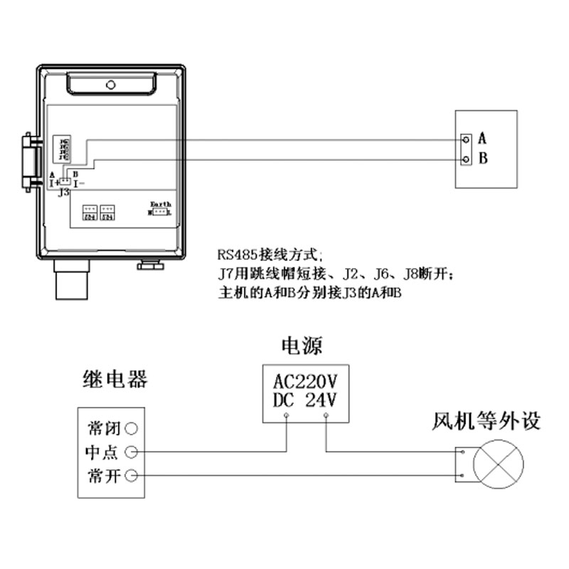 QB2000F型壁掛式雙氣體探測(cè)器